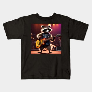 raccoon and roll Kids T-Shirt